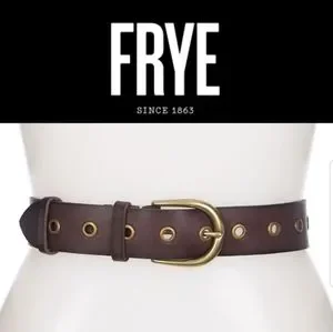 Frye | Accessories | Frye Grommet Belt Genuine Leather Round 